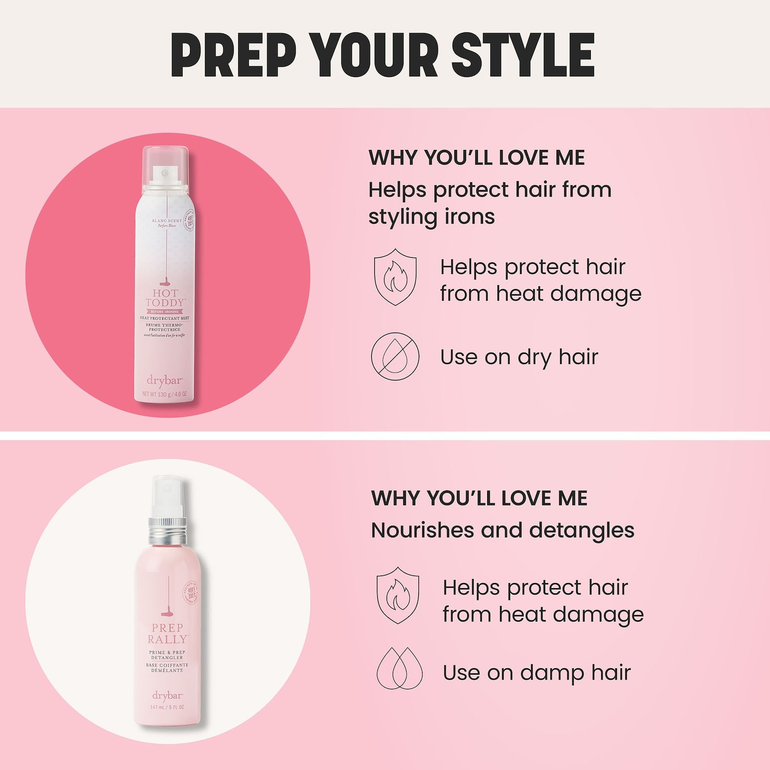 Drybar Heat Protectant Spray Hot Toddy Heat Protectant Mist Oprah