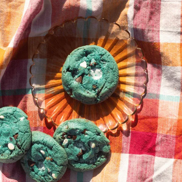 MILK X SODA MINI CHECKERED SCRUNCHIE MINT MILK X SODA MINI CHECKERED SCRUNCHIE MINT