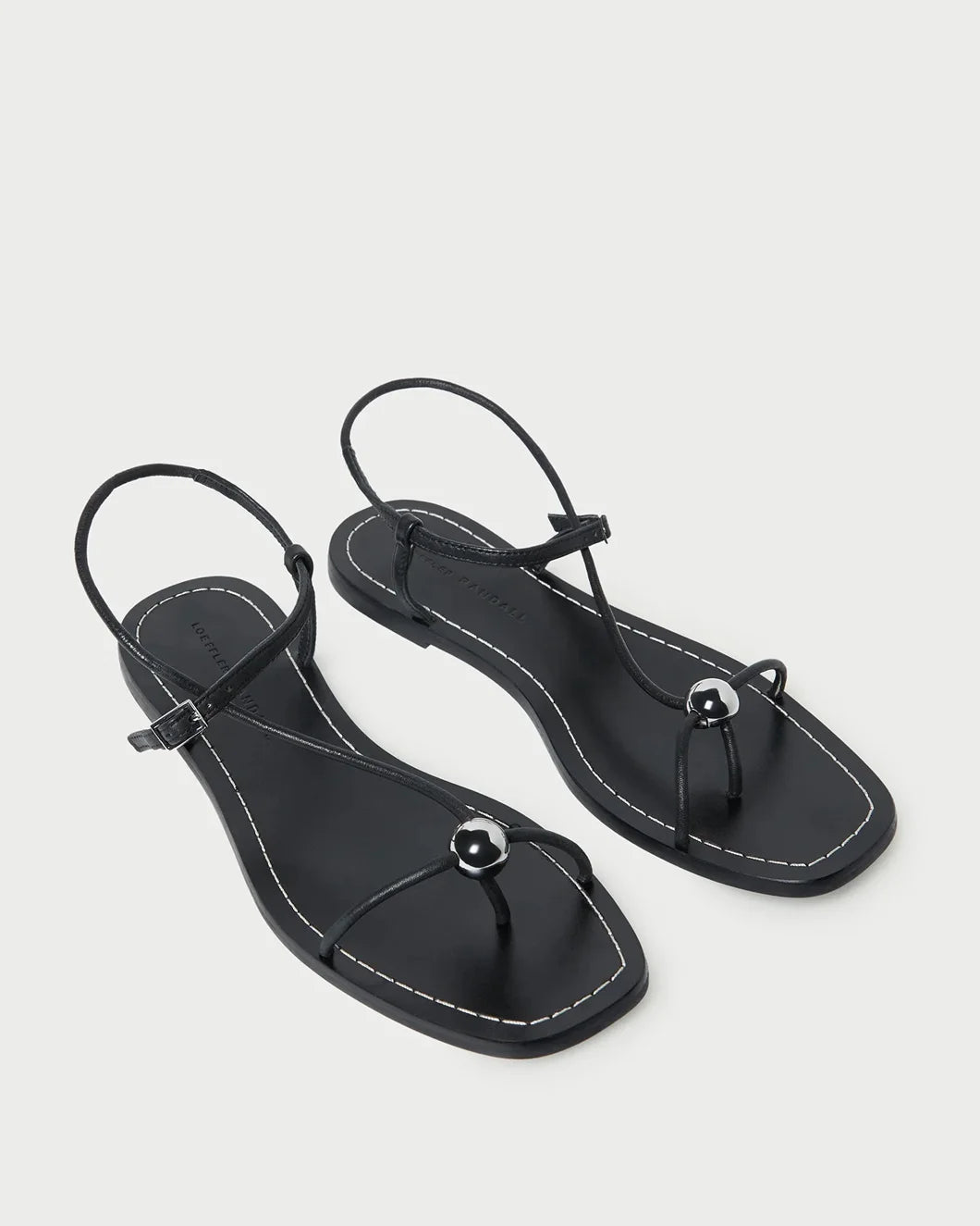 【新作からSALEアイテム等お得な商品満載】 | Sandal Leather Black Lara Oprah Shop Daily アクセサリー