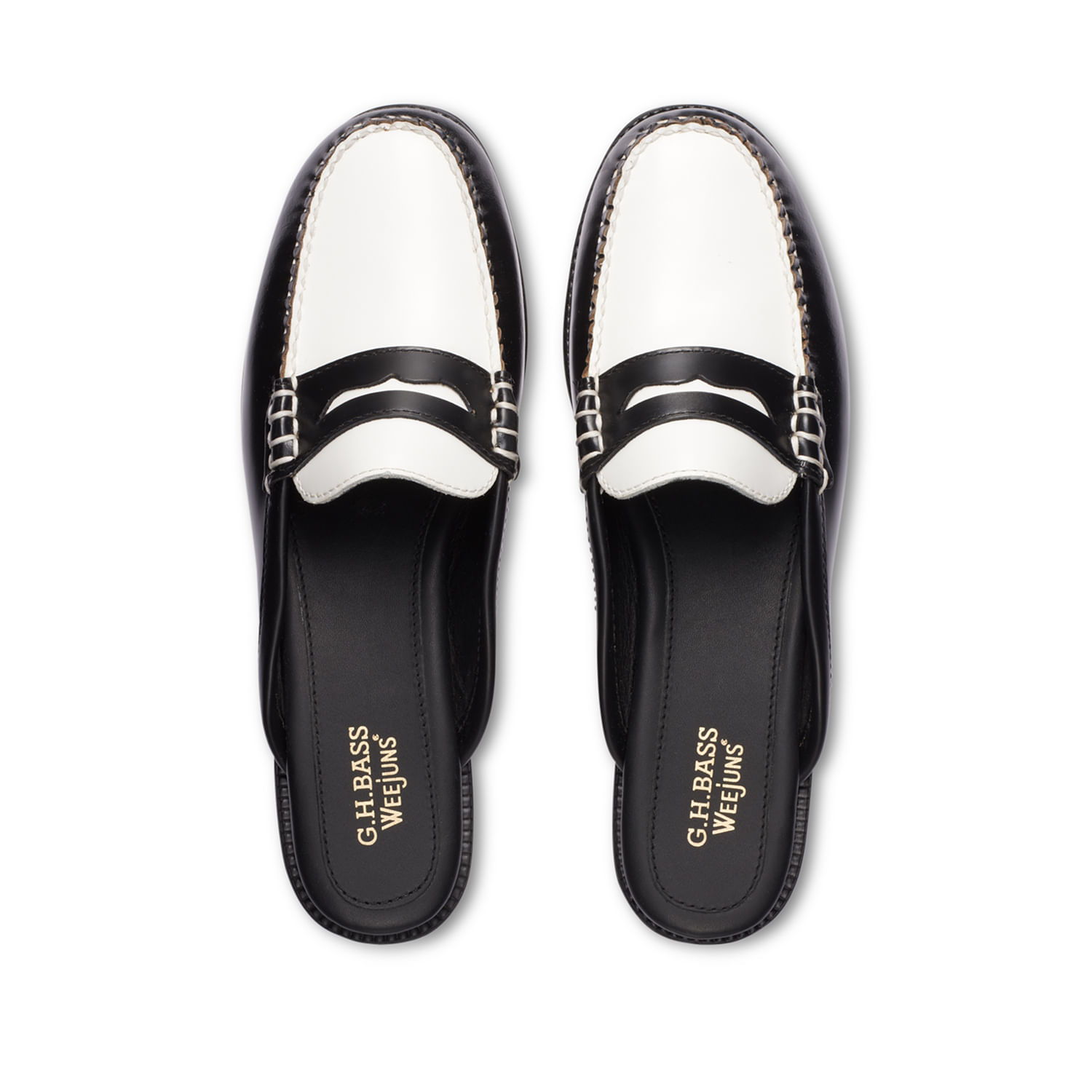 G.h. Bass Women's Wynn Mule Easy Weejun In Black/white