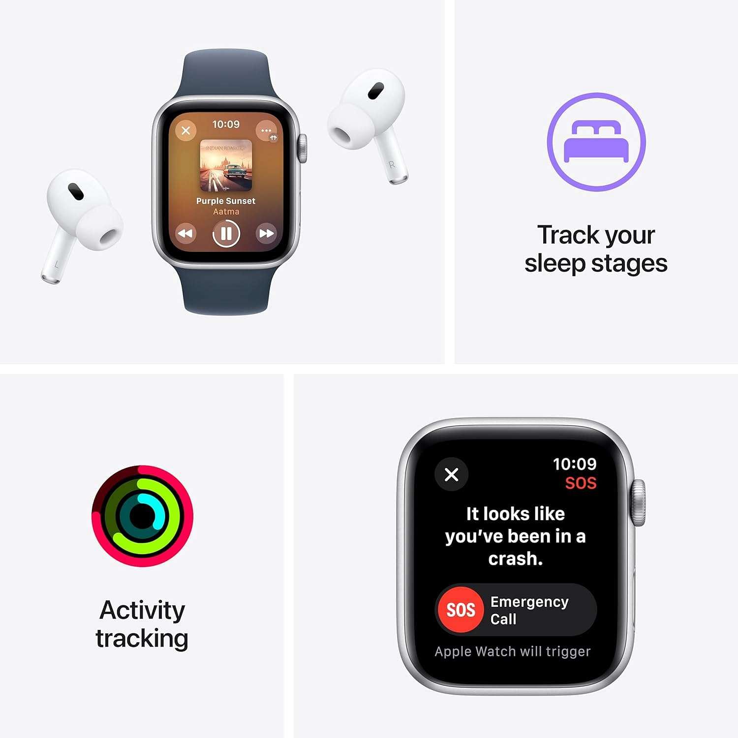 Apple Watch SE GPS 40mm Midnight Aluminum Case with Midnight Apple Watch SE GPS 40mm Midnight Aluminum Case with Midnight