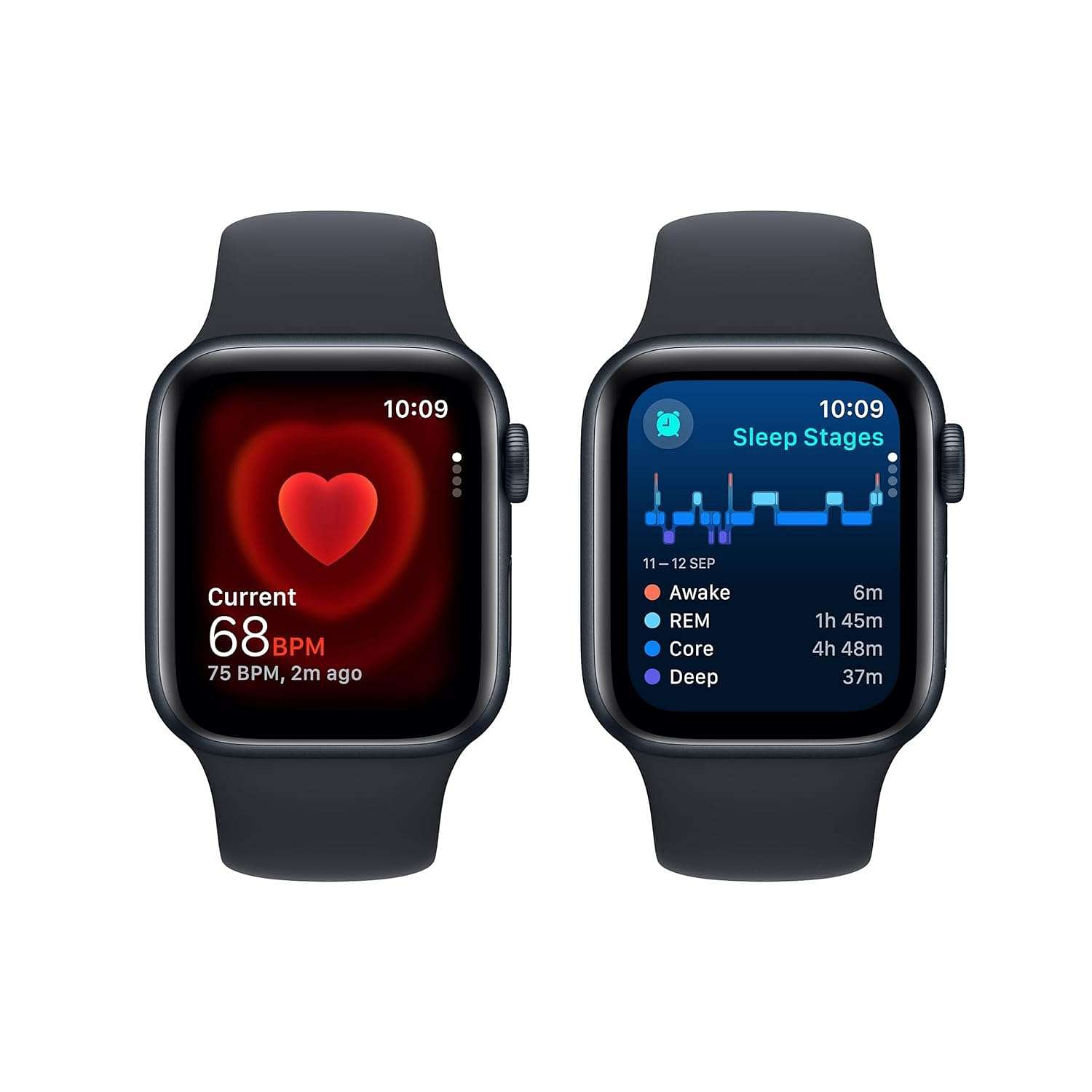 Apple Watch SE GPS 40mm Midnight Aluminum Case with Midnight Apple Watch SE GPS 40mm Midnight Aluminum Case with Midnight