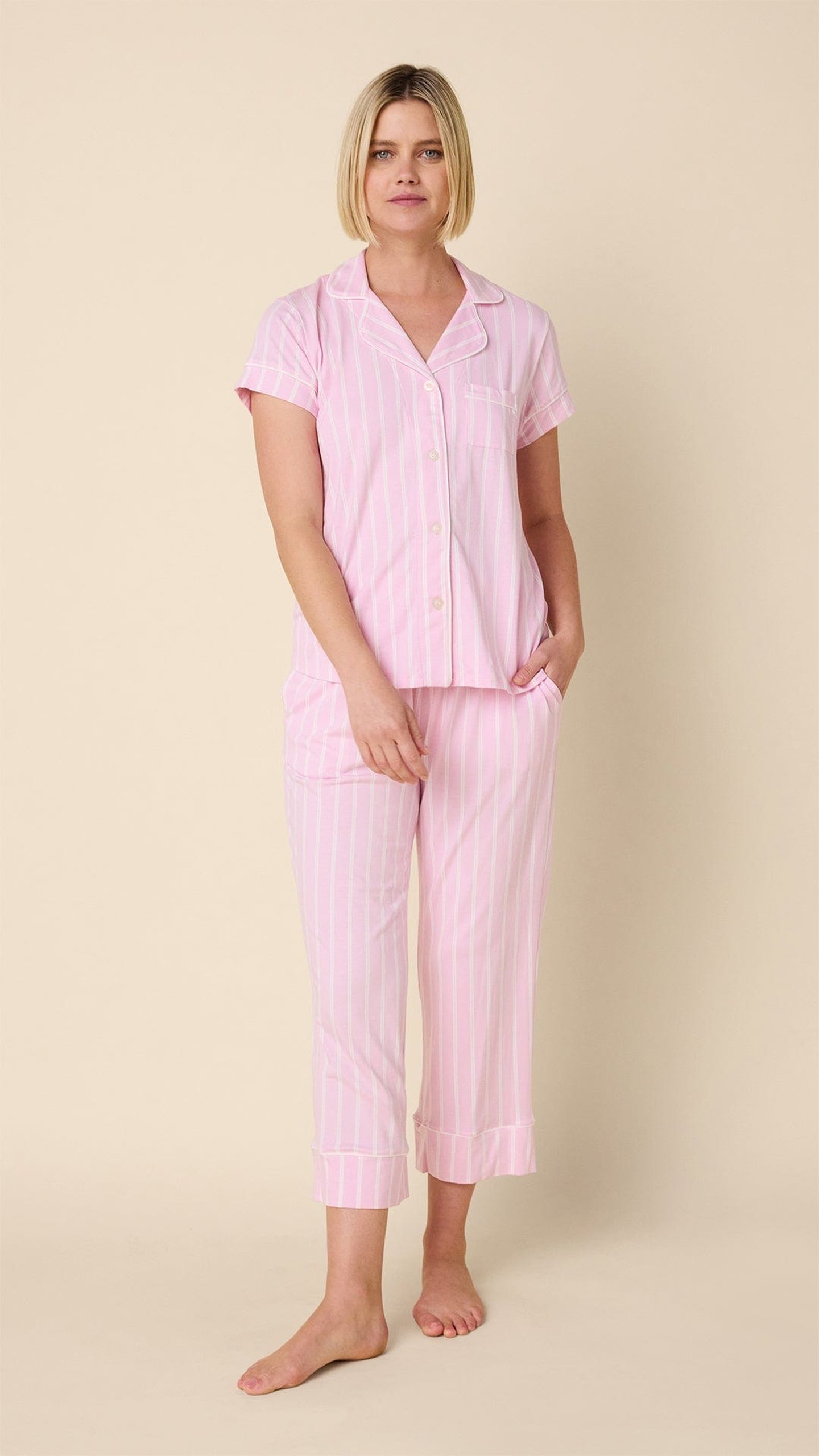 Capri Striped Pink Top