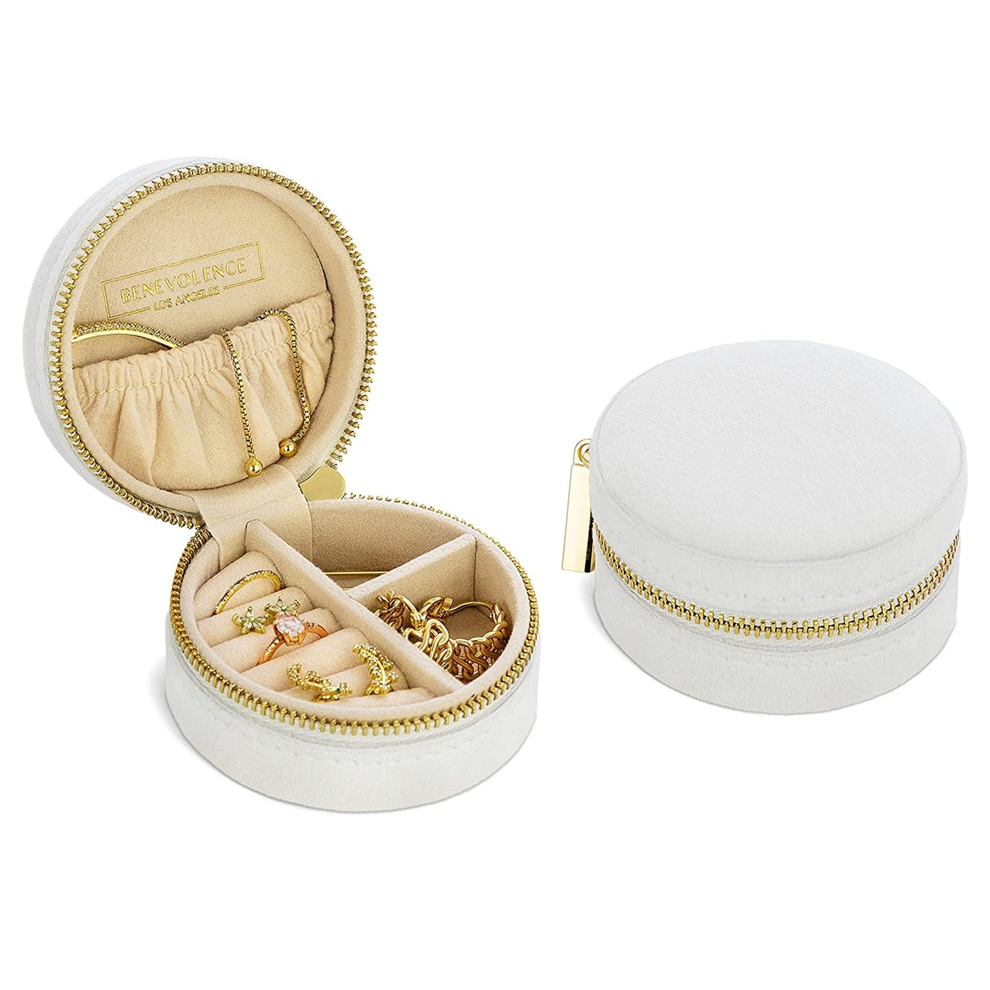 VELVET STACKER JEWELLERY BOX SAND
