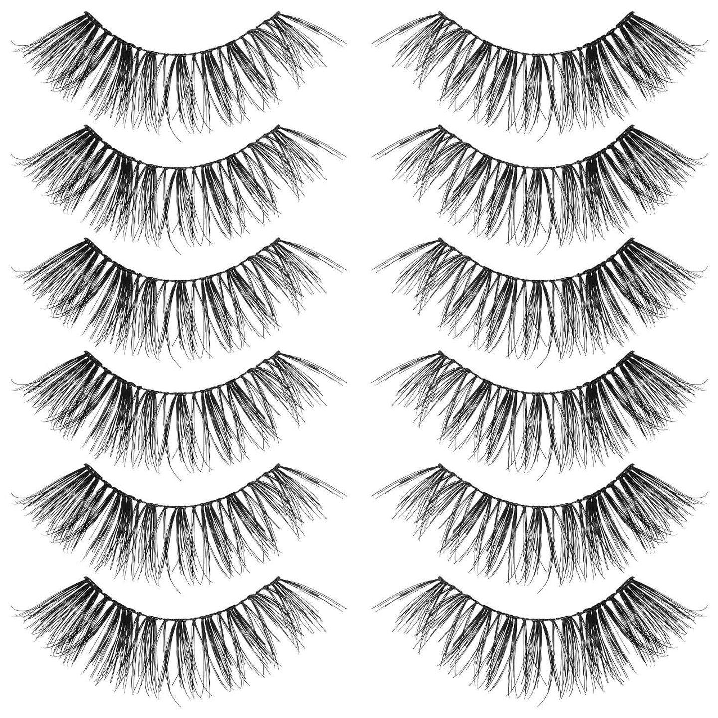 White Flutter Eyelashes