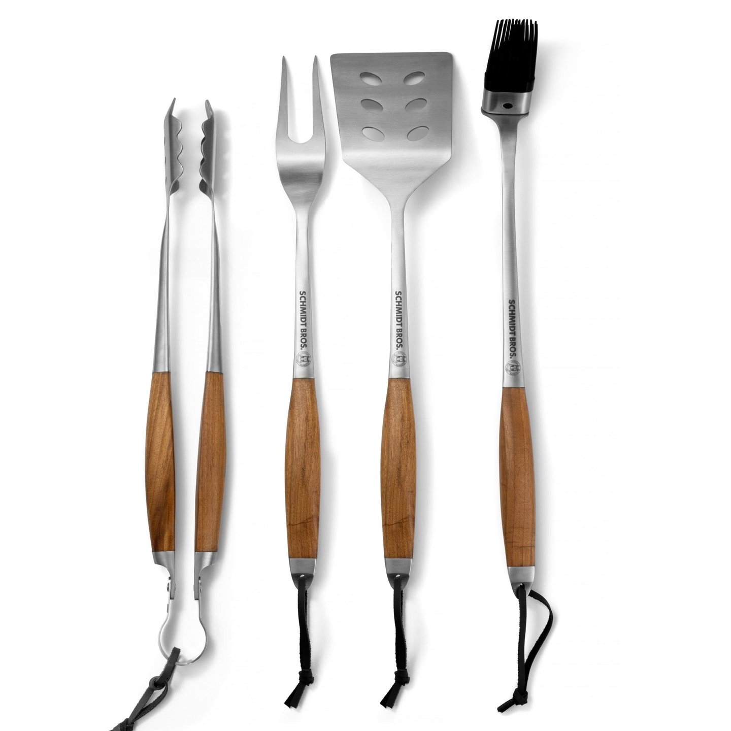 4-Piece Stainless Steel Cutlery Bonded Ash Essential Set