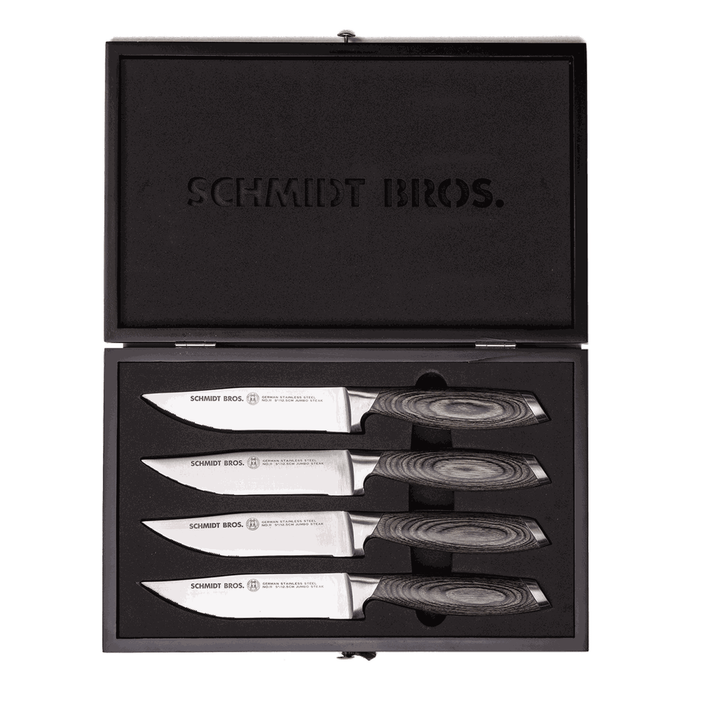 4-Piece Stainless Steel Cutlery Bonded Ash Essential Set