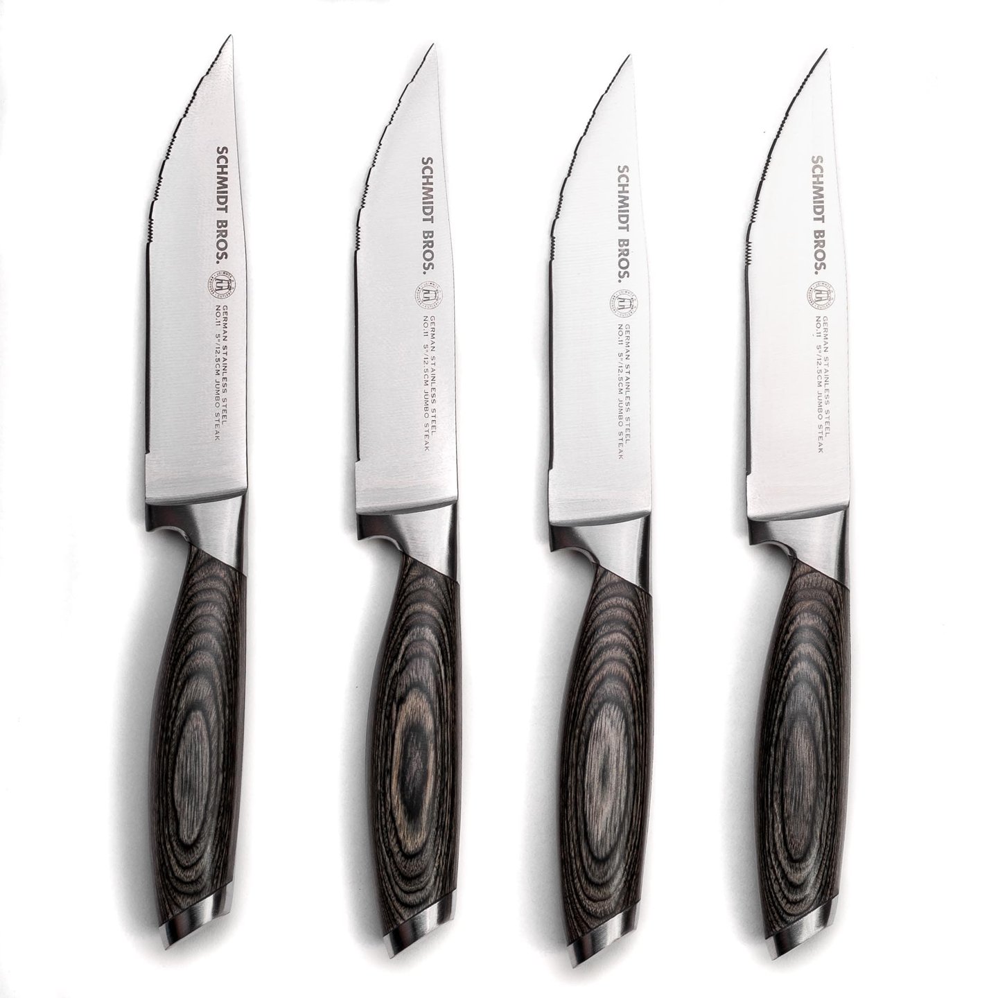 4-Piece Stainless Steel Cutlery Bonded Ash Essential Set