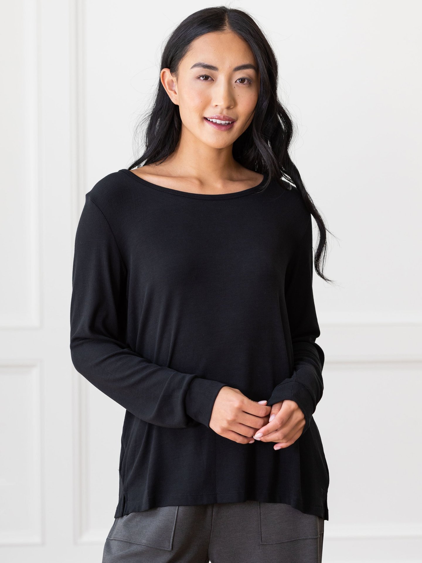 【YOURNUS】Bio Knit Long Sleeve Nook Knit - Long Sleeve - ORANGE SPORTSWEAR Hoodies