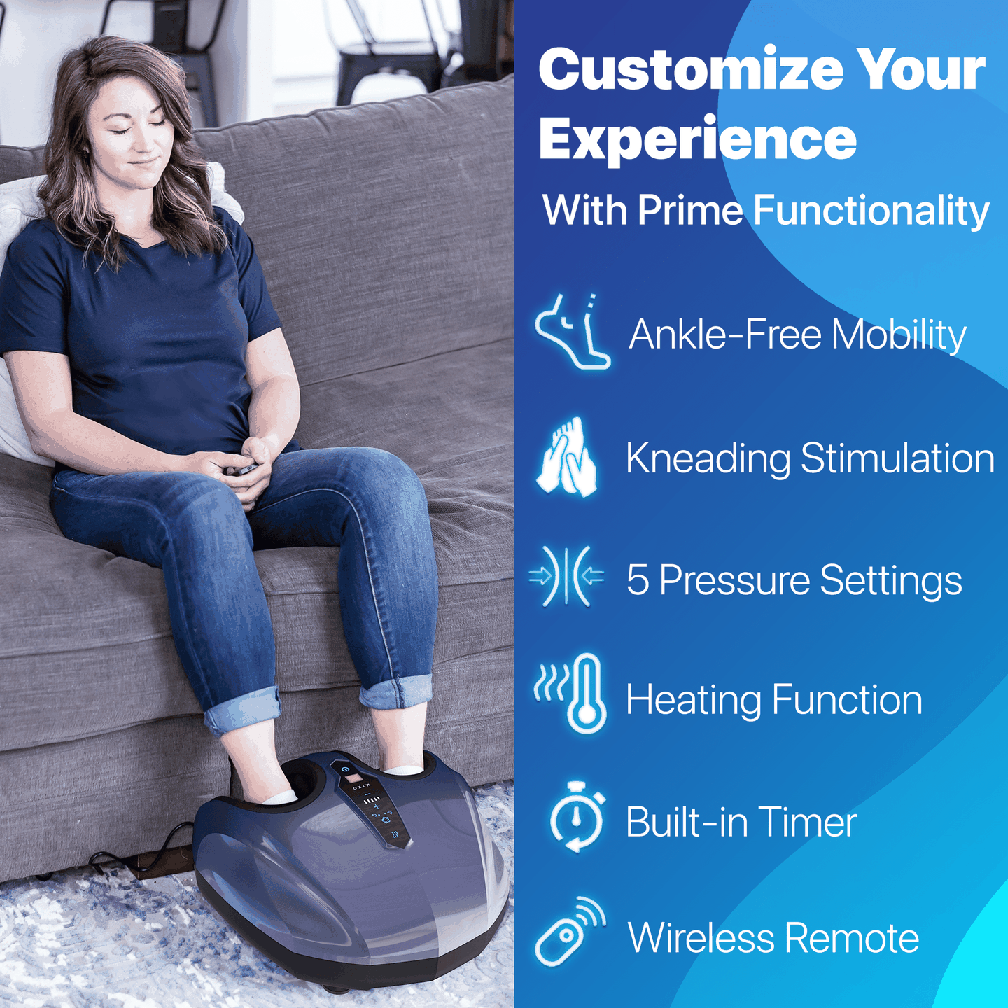 miya♪♪ Shiatsu Foot Massager Machine with Multiple Functions and