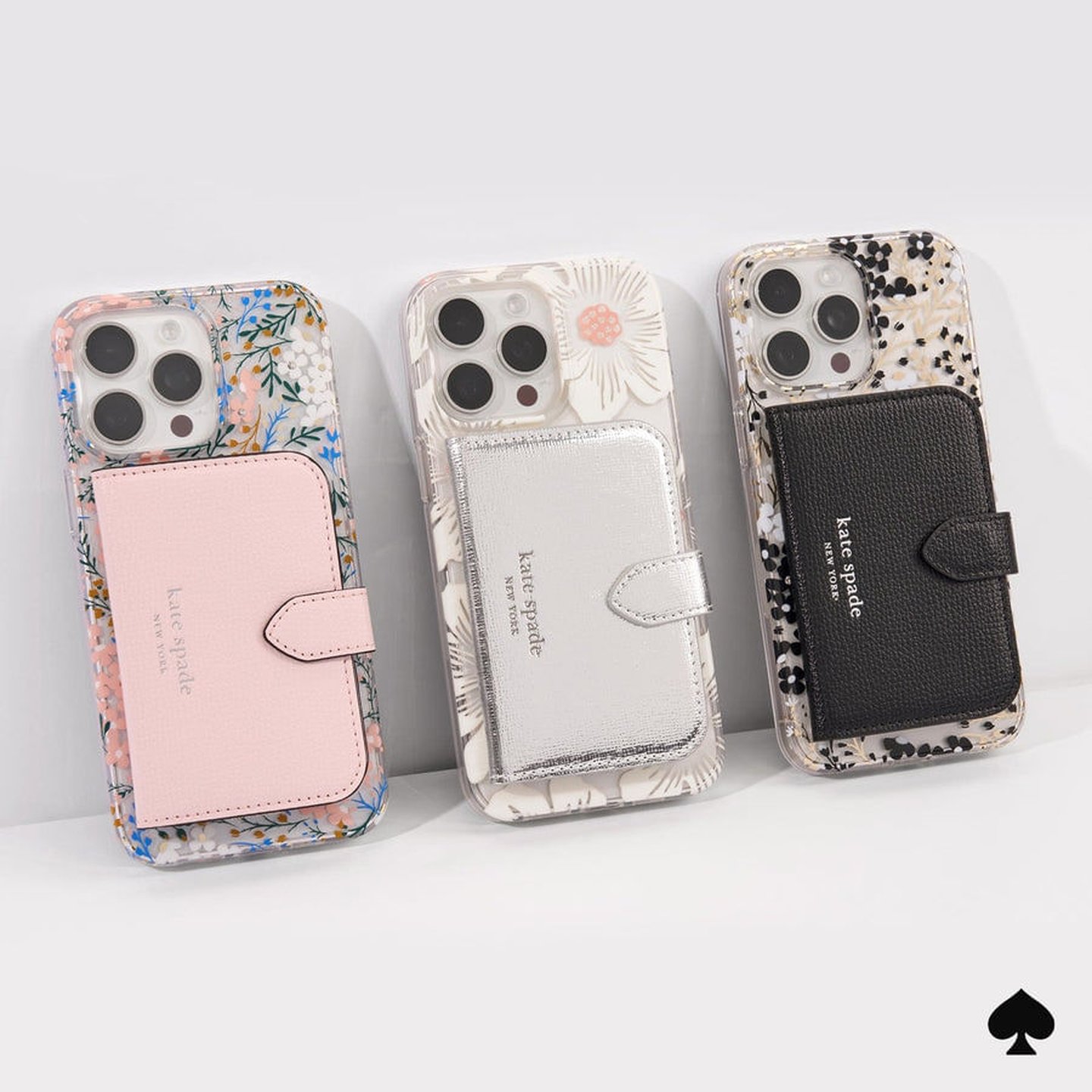 関税送料込 kate spade new york MagSafe フリップ ウォレット Kate Spade New York That Sparkle Pink MagSafe Flip Wallet