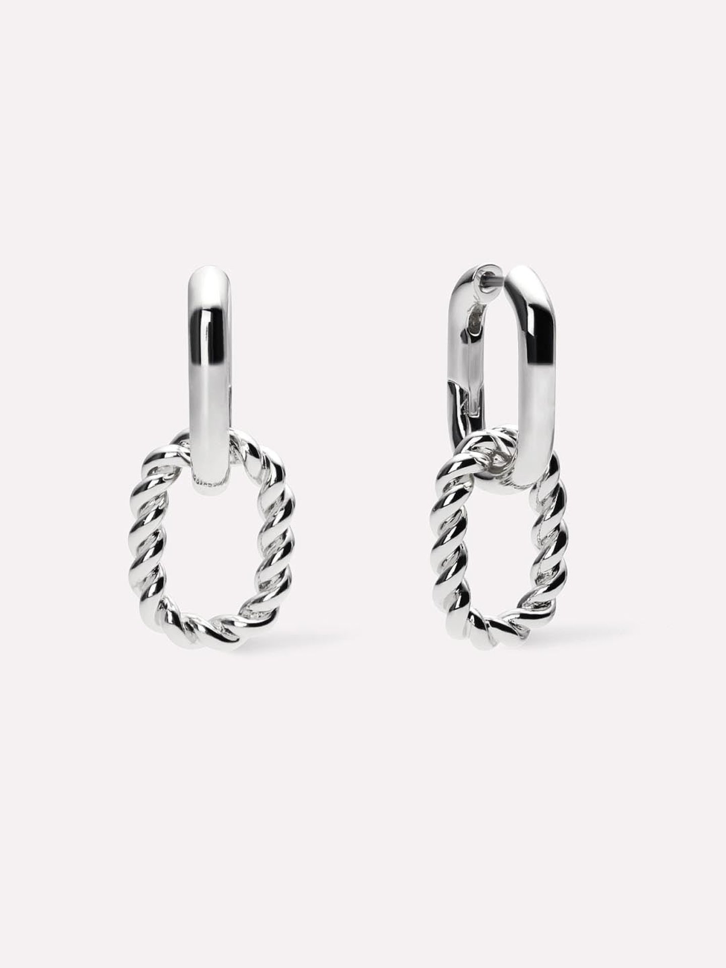 海外最新 | Silver Ash - Earrings Hoop Double Oprah Shop Daily ジャケット・アウター