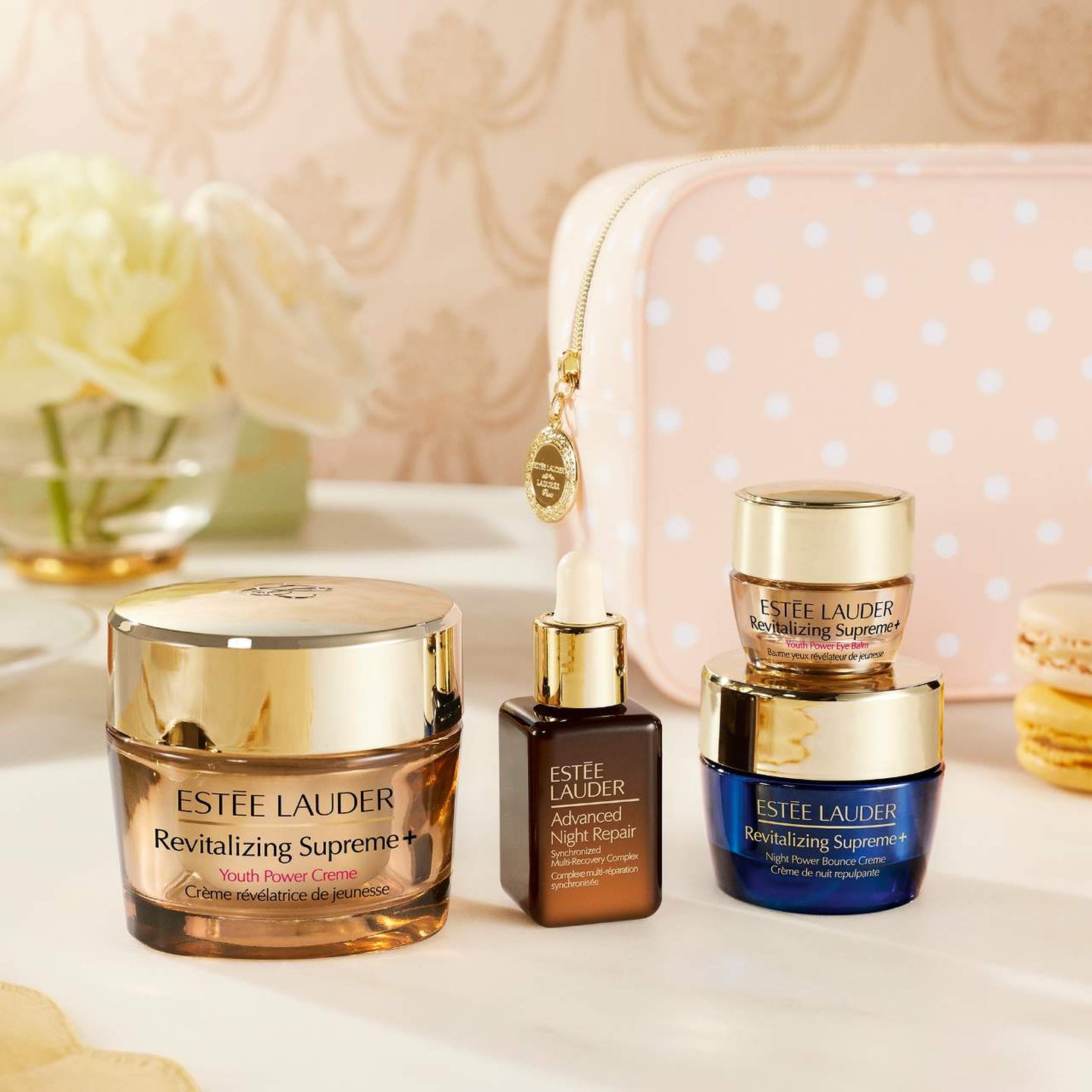 ESTÉE LAUDER Revitalizing Supreme+ 3個セット Collection With Ladurée Revitalizing Supreme+ Skincare Set