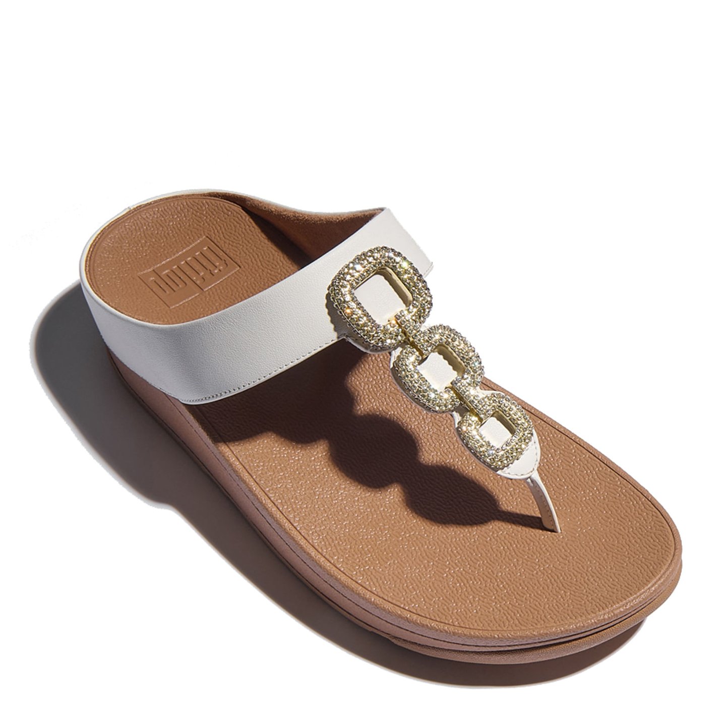 Women's Fitflop, Fino Crystal Chain Toe-post Sandal | Oprah