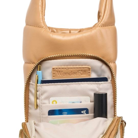 第一ネット with Hydrobag® Leather Vegan Camel Strap Oprah | Bundle Accessory